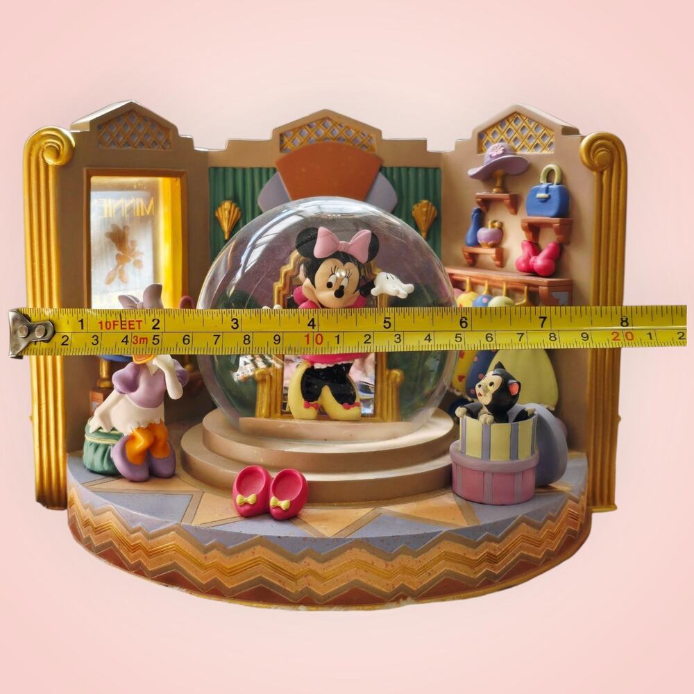 Vintage Disney Minnie's bou-tique With Minnie & Daisy Snowglobe Rare - Picture 16 of 16